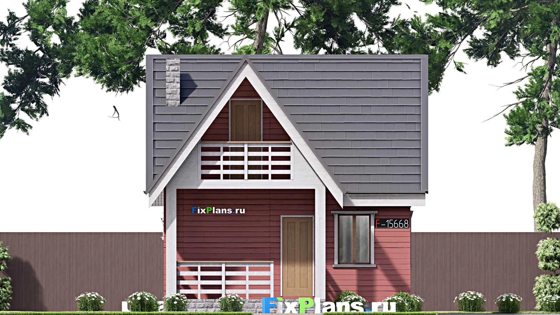 F-15668 - Проект бани 8 на 9, площадью 90 м² с комнатой отдыха, мансардой, санузлом и спальней