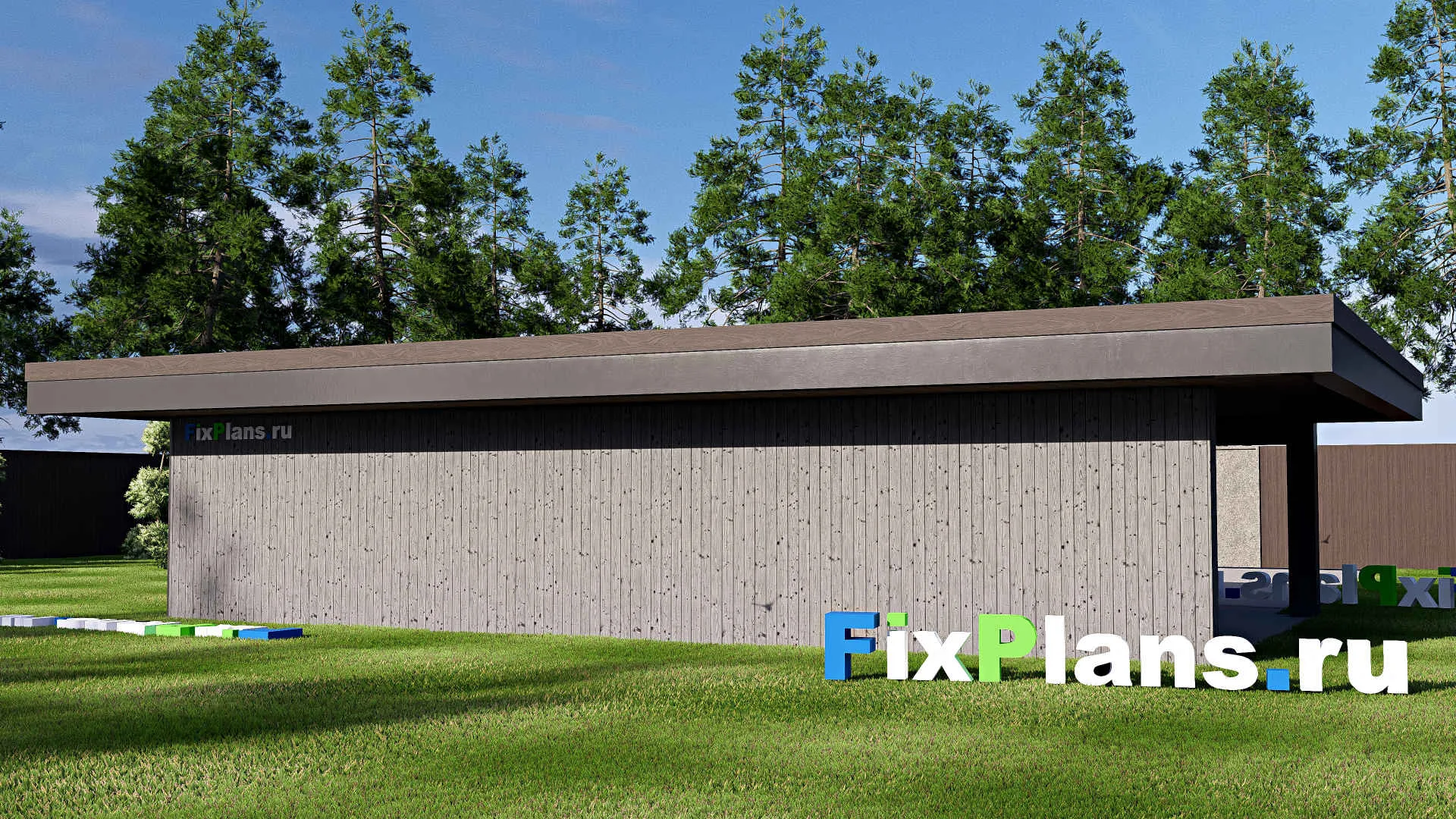 F-21140 - Проект гаража 7 на 12, площадью 70 м² на 2 машиноместа