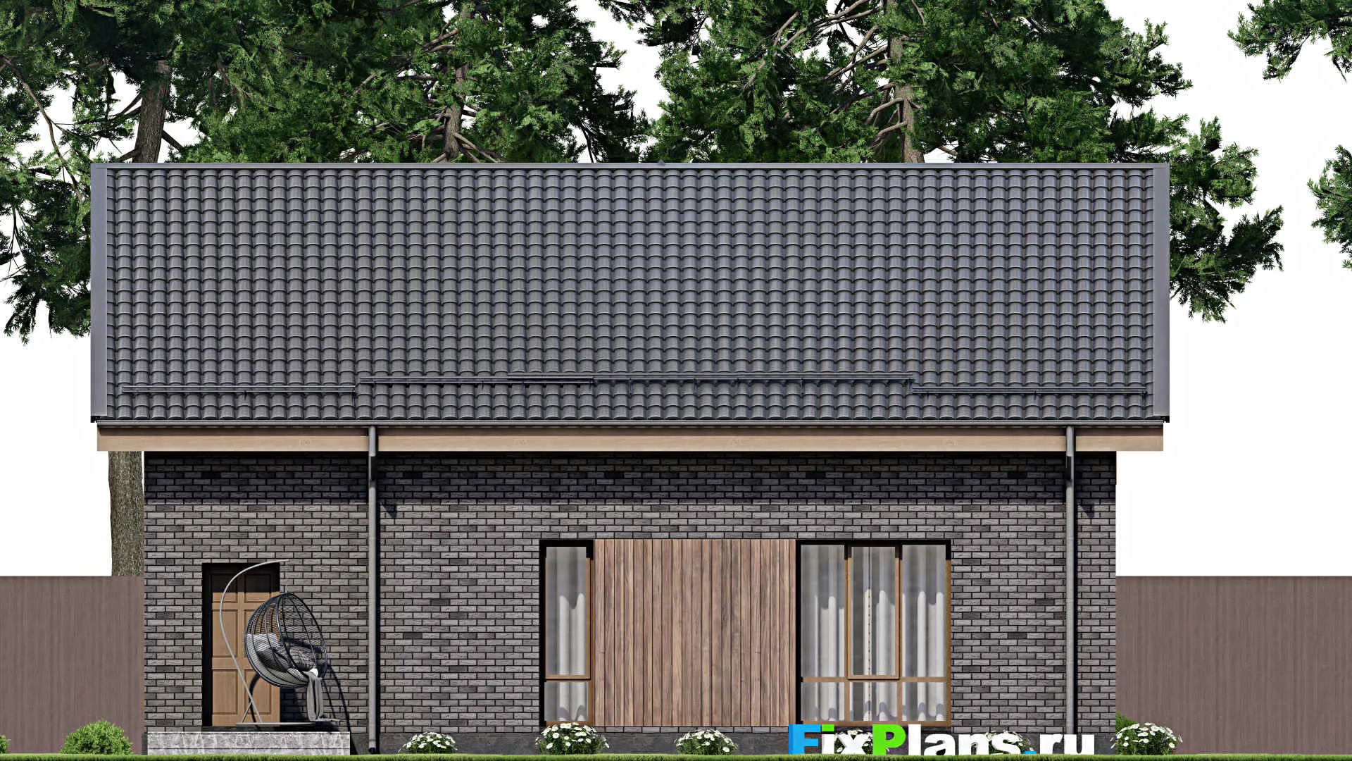 F-10169 - Планы дома с мансардой 13 на 15, площадью 310 м² с цокольным этажом и 5 спальнями