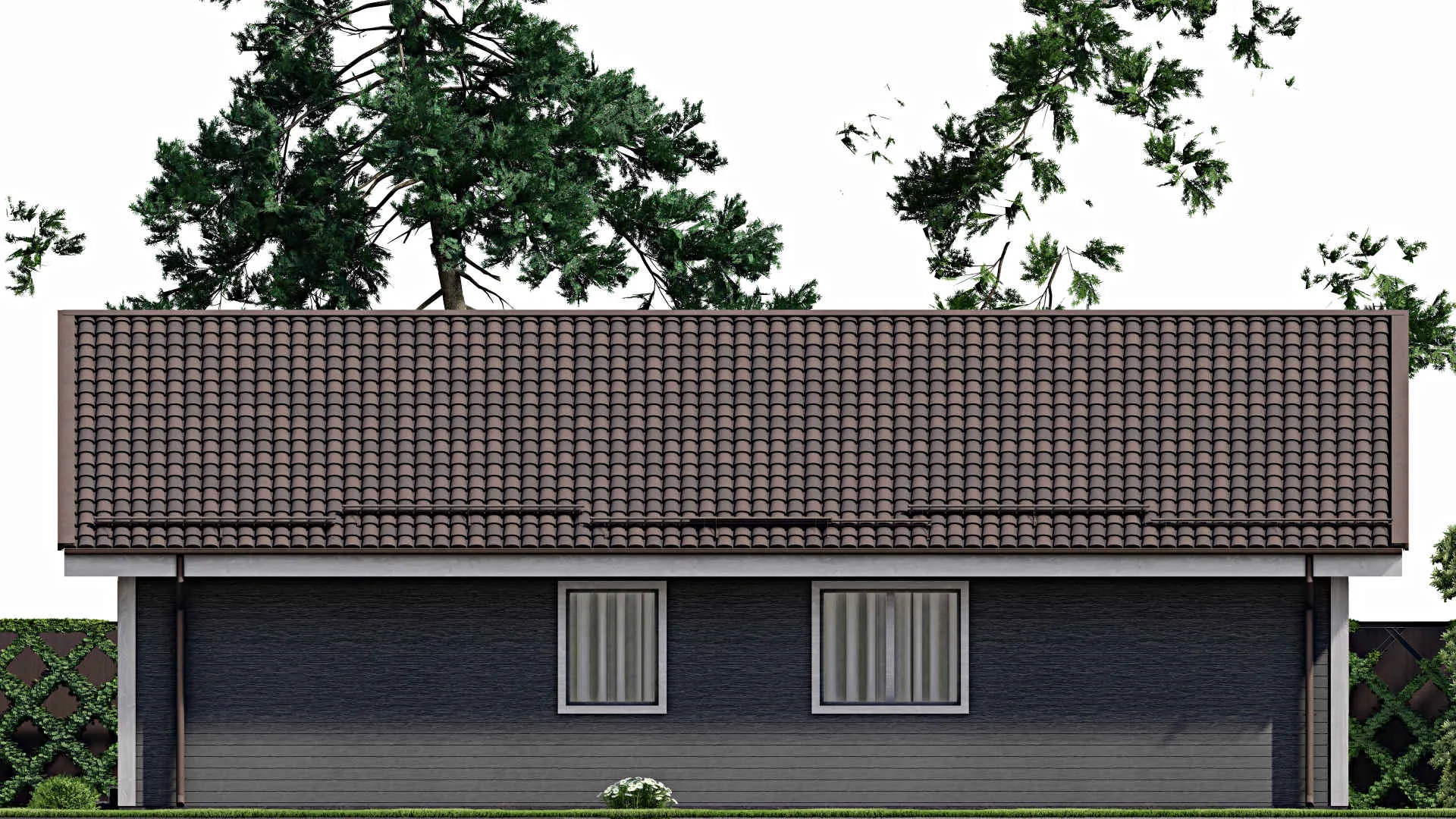 F-10061 - Проект одноэтажного дома 11 на 16, площадью 130 м² с 3 спальнями