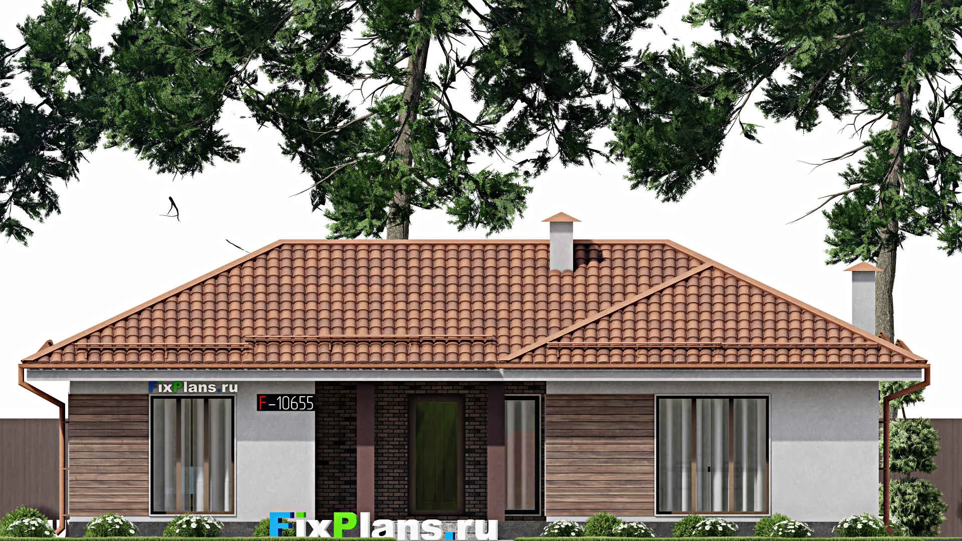 F-10655 - Проект бани 10 на 14, площадью 90 м² с санузлом